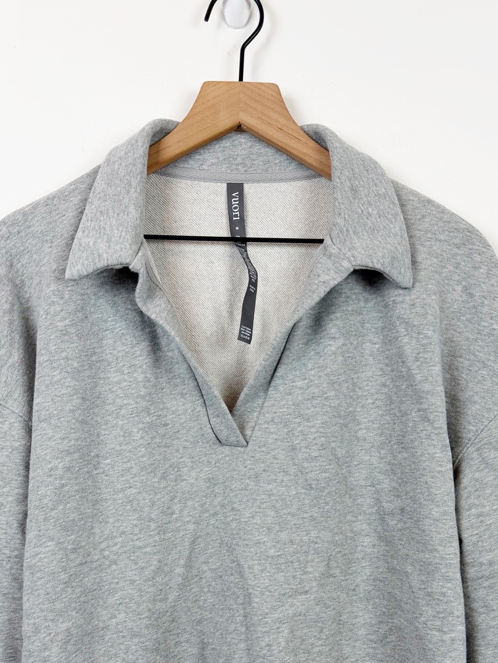 Vuori Sedona Polo Light Gray Pullover Sweatshirt Medium - Picture 9 of 13